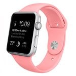 Cinturino in caucciù rosa freddo per Apple Watch 42/44 mm serie 1/2/3/4/5