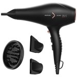 Sèche-cheveux Ionique Professionnel Cecotec Bamba IoniCare 5350 PowerShine Fire 2600W 3 Températures 2 Vitesses avec Accessoires Noir et Rose