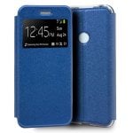 Cool Funda Flip Cover Liso Azul para Xiaomi Redmi Note 8T