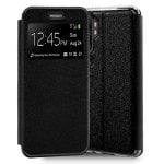 Étui à rabat noir lisse et cool pour Xiaomi Mi Note 10