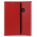 Cool Funda Flip Cover Liso Roja para Huawei Y7 2019