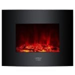 Chimenea Cecotec Ready Warm 2600 Curved Flames eléctrica 26" 2000W diseño curvo cristal templado