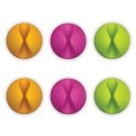 Bluelounge Cabledrop 6er-Pack Kabel-Organizer, leuchtende Farben Bluelounge Cabledrop 6er-Pack Kabel-Organizer, leuchtende Farben