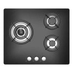 Sauber SECGB06 Placa de Gas Natural 3 Zonas Negro Sauber SECGB06 Placa de Gas Natural 3 Zonas Negro