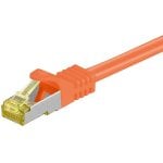 Equipaggia Cavo di Rete RJ45 S/FTP Schermato Halogen Free Cat.6A Arancione 1m