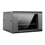 Armario rack mural Aiten Data AI6606 19" 6U 600 mm x 600 mm x 370 mm negro