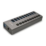 Hub USB i-Tec U3CHARGEHUB10 10 Puertos USB 3.0, Carga Rápida, 48W, Gris, Protección Avanzada Hub USB i-Tec U3CHARGEHUB10 10 Puertos USB 3.0, Carga Rápida, 48W, Gris, Protección Avanzada