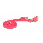 Cavo piatto 3Go da MicroUSB a Apple 30 pin maschio/maschio 1 m rosso