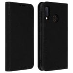 Custodia a portafoglio in pelle nera Avizar per Samsung Galaxy A20e