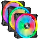 Corsair iCUE QL120 RGB Pacchetto di tre ventole con Lighting Node CORE