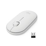 Logitech Pebble Mouse wireless con Bluetooth Bianco