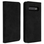 Avizar Funda Cartera con Función Soporte Negra para Samsung Galaxy S10