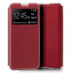Étui Cool Flip Cover Rouge Uni pour Samsung Galaxy A71