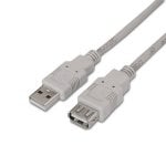 Cavo di prolunga Nanocable USB 2.0 tipo A maschio/femmina 1,8 m Beige