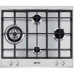 Smeg SLR64SGH Placa de Gas 4 Zonas 60cm Inox