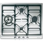 Smeg SR60GHS Placa de Gas 4 Zonas 60cm Inox