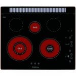 Vitrokitchen 101TGB Encimera Vitrocerámica a Gas 5 Zonas Negra