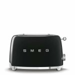 Torradeira vintage Smeg TSF01BLEU 2 ranhuras 950 W 6 níveis Preto