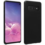 Avizar Capa de Silicone Semirrígida Mate Suave Preta para Samsung Galaxy S10 Avizar Capa de Silicone Semirrígida Mate Suave Preta para Samsung Galaxy S10