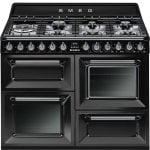 Smeg Victoria TR4110S1 Cocina de Gas 7 Zonas + 2 Hornos Negra