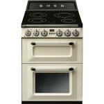 Smeg Victoria TR62P Cocina de Gas 4 Zonas + 2 Hornos Crema