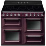 Piano cottura a induzione Smeg Victoria TR4110IRW 5 zone + 2 forni Bordeaux Piano cottura a induzione Smeg Victoria TR4110IRW 5 zone + 2 forni Bordeaux
