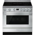 Smeg Portofino CPF9IPX Cocina de Inducción 5 Zonas + Horno Pirolítico Inox