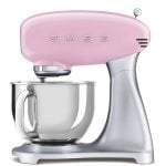 Smeg SMF02PKEU sbattitore Sbattitore con base 800 W Rosa, Argento