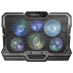 Base de refroidissement Mars Gaming MNBC4 pour ordinateurs portables jusqu'à 17,3"