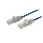 StarTech.com Cavo di Rete Ethernet Snagless CAT6 da 1m - Cavo Patch antigroviglio slim RJ45 - Blu