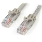 StarTech.com Cavo di rete CAT 5e - Cavo Patch Ethernet RJ45 UTP Grigio da 1m antigroviglio