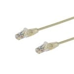 StarTech.com Cavo di Rete Ethernet Snagless CAT6 da 2,5m - Cavo Patch antigroviglio slim RJ45 - Grigio