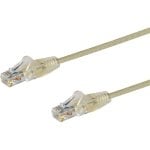 StarTech.com Cavo di Rete Ethernet Snagless CAT6 da 2m - Cavo Patch antigroviglio slim RJ45 - Grigio