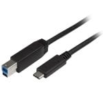 Startech USB315CB2M Câble d'imprimante USB C vers USB Type B 3.0 2 m Noir Startech USB315CB2M Câble d'imprimante USB C vers USB Type B 3.0 2 m Noir