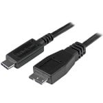 StarTech.com USB31CUB1M USB Kabel USB 3.2 Gen 2 (3.1 Gen 2) USB C Micro-USB B Schwarz