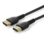 StarTech.com Cavo HDMI 2.0 certificato Premium da 1m - Cavo video HDMI con Ethernet ad alta velocità - UHD 4K 60Hz HDR - Cavo HDMI rinforzato con Fibra Aramidica - TPE - M/M - Nero