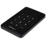 Startech Enclosure USB 3.0 crittografato per disco rigido SATA III da 2,5" nero