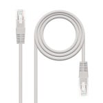 Cavo di rete Nanocable RJ-45 UTP AWG24 Cat. 5e 1m Grigio