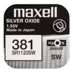 Maxell SR1120SW Pilha de Botão 381