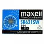 Maxell SR621SW Pila de Botón 364 1.55V Maxell SR621SW Pila de Botón 364 1.55V