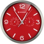 Bresser MyTime DCF Estación Meteorológica Analógica de Pared Rojo
