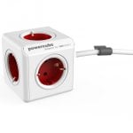 PowerCube esteso 5 prese Shuko 3m rosso