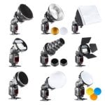 Bresser BR-SET7 Set 7 Modificadores de Luz para Flash de Zapata Bresser BR-SET7 Set 7 Modificadores de Luz para Flash de Zapata