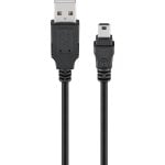 Goobay 45740 USB Kabel USB 2.0 1 m USB A Mini-USB B Schwarz