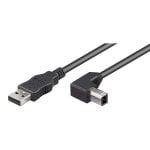 Cavo per stampante angolato Goobay USB 2.0 tipo A/B maschio/maschio 2 m nero