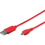 Goobay Cable USB 2.0 a Micro USB Macho/Macho 1m Rojo Goobay Cable USB 2.0 a Micro USB Macho/Macho 1m Rojo