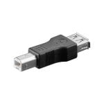 Goobay Adaptador USB A a USB B Hembra /Macho Negro Goobay Adaptador USB A a USB B Hembra /Macho Negro