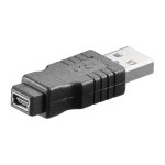 Goobay Adaptador USB 2.0 a Mini USB Macho/Hembra Negro Goobay Adaptador USB 2.0 a Mini USB Macho/Hembra Negro
