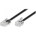 Goobay Cable de Teléfono RJ11 a RJ45 Macho/Macho 6m Negro