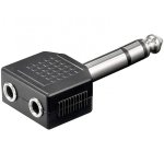 Adaptateur audio Goobay Jack 6,35 mm vers 2x Jack 3,5 mm mâle/femelle noir Adaptateur audio Goobay Jack 6,35 mm vers 2x Jack 3,5 mm mâle/femelle noir